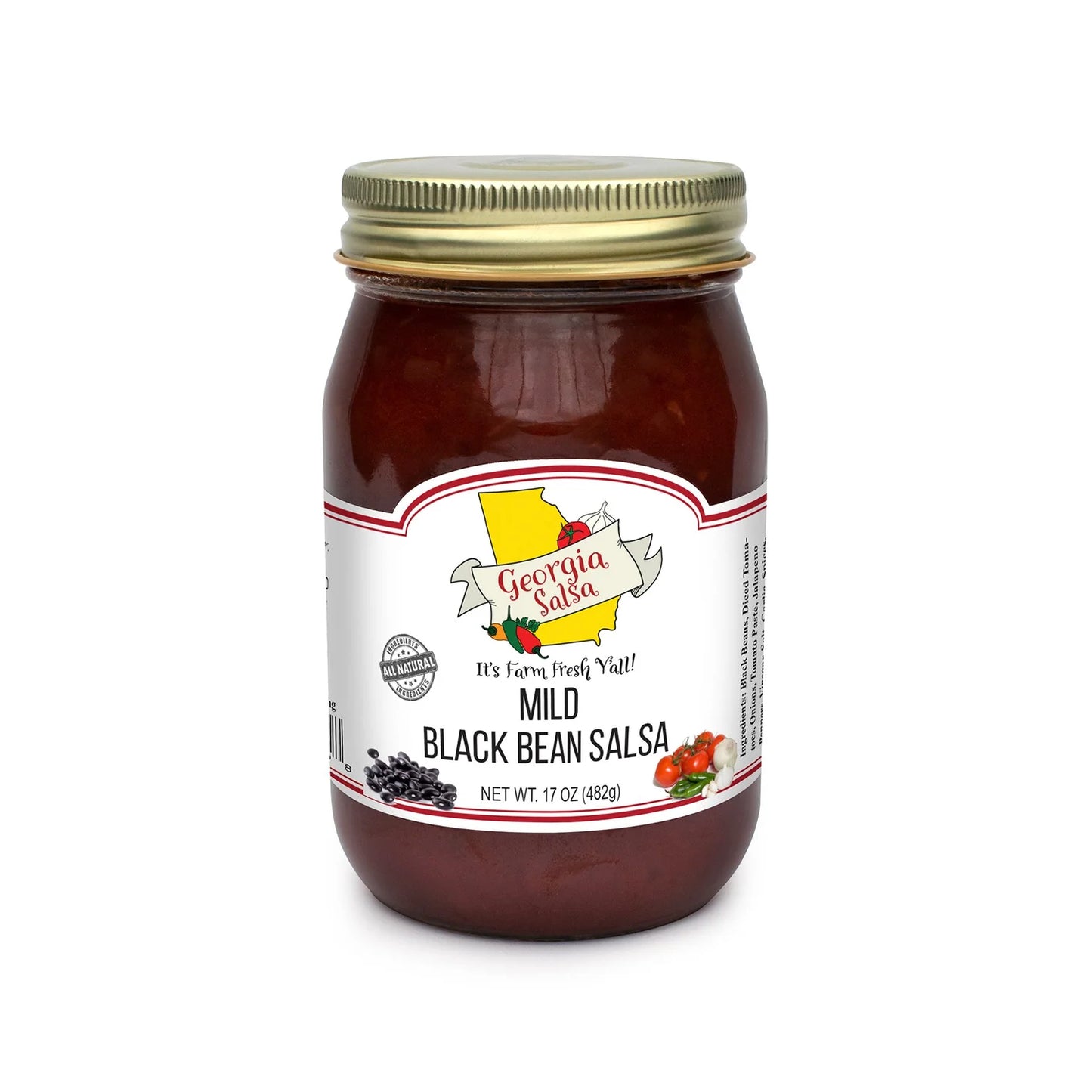 Mild Black Bean Salsa