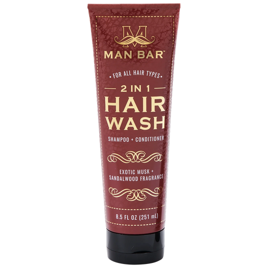 MAN BAR® 2-in-1 Hair Wash - Exotic Musk & Sandalwood