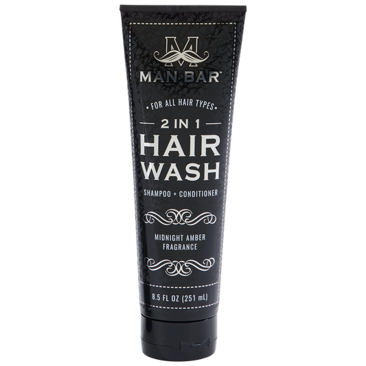 MAN BAR® 2-in-1 Hair Wash - Midnight Amber