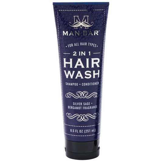 MAN BAR® 2-in-1 Hair Wash - Silver Sage & Bergamot