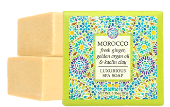 MOROCCO—fresh ginger, golden argan oil & kaolin clay